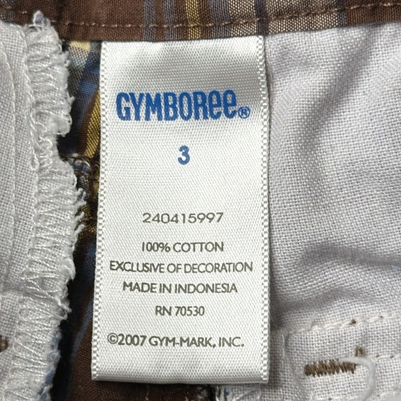 3T boys cargo shorts with adjustable waist plaid brown, nickelodeon, Dora shirt - Picture 7 of 8